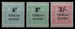 Tokelau 1966 - Stempelmarken - Mi-Nr. 1-3 ** - MNH - Tokelau