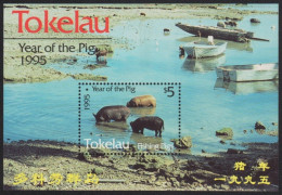 Tokelau 1995 - Mi-Nr. Block 4 ** - MNH - Jahr Des Schweines - Tokelau