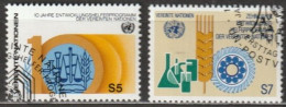 UNO Wien 1981 MiNr.21 - 22 O Gest. Entwicklungshelfer-Programm Der UNO( 1781 ) - Usados