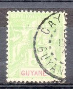 Ex-colonies & Protectorats (GUYANE) - 1900-04 - N° 43 Et 44 - (2 Valeurs Différentes) - Oblitérés