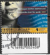 2001 Finnland Mi. 1554 Used Europäisches Jahr Der Sprachen. - Gebruikt