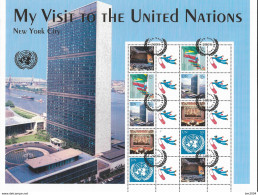 2003 ( 2005 ) UNO NEW YORK  MI. 941-5I I FD-used     My Visit To The United Nations New Yorkl City - Blocs-feuillets