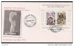 1993 Türk. Zypern  FDC  Europa: Zeitgenössische Kunst. - 1993