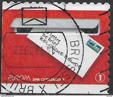 2008 Belgien Belgie  Belgique Booklet Stamp  Mi. 3828 EI    Used Europa : Der Brief - 2008