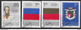 2006 Liechtenstein Mi 1407-10 Used  200 Jahre Souveränität Liechtensteins - Gebruikt