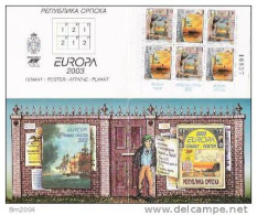 2003 Bosn.- Herz. Serb. Rep.  Republic Srpska Mi. MH 6** MNH Europa: Plakatkunst. - 2003