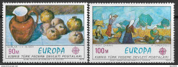 1975 Türk.- Zypern  Mi. 23-4**MNH   Europa  " Gemälde " - 1975