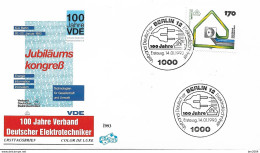 1993  Deutschland Germany Mi. 1648 FDC  100 Jahre Verband Deutscher Elektrotechniker - 1991-2000
