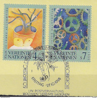 1998 UNO Wien Mi. 268-9 Used    Internationales Jahr Der Danksagung - Oblitérés