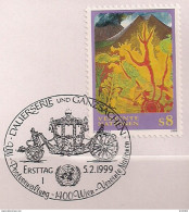 1999 UNO Wien Mi. 278 Used  Vulkanische Landschaft (Detail); Gemälde Von Peter Pongratz - Used Stamps