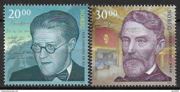 2016 Norwegen Mi.1923-4 **MNH 100. Geburtstag Von Tor Jonsson, 200. Geburtstag Von Johan Sverdrup. - Ongebruikt