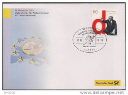 2001 Deutschland Letter   MI. 2155 Used  31.12.01 Verkaufsende Für Postwertzeichen Mit Reiner Pf.-Werten - 2001-2010
