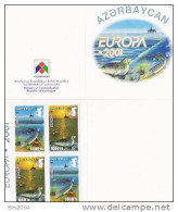 2001 Aserbeischan Mi. 498-5 ** MNH Europa  Water - Natural Treasure. - 2001