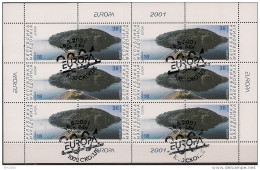 2001 Makedonien Macedoine  Mi.  228-9 Used   Sheet  Europa - 2001