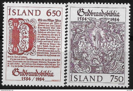 1984 Iceland Island Mi. 626-7 **MNH 400 Jahre Gudbrandsbibel - Ongebruikt