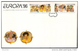 1996  Isle Of Man Mi. 674-5 FDC Europa - 1996