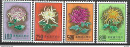 1974 Taiwan Mi. 1037-40**MNH     Chrysanthemen - Unused Stamps