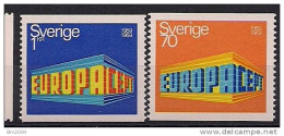 1969 Schweden / Sweden / Suède / Svezia / Suecia / Sverige Mi. 634-5 A ** MNH - 1969