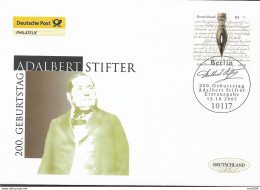 2005 Deutschland  Germany Mi. 2490  FDC   200. Geburtstag Von Adalbert Stifter. - 2001-2010