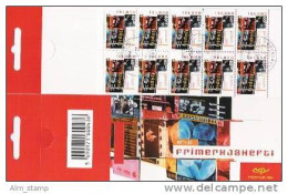 2003 Island   Mi. 1038-9 Used  Booklet  Europa : Plakatkunst - 2003