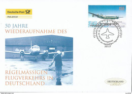 2005 Deutschland  Germany Mi. 2450  FDC   50. Jahrestag Der Wiederaufnahme Des Regelmäßigen Flugverkehrs Der Lufthansa. - 2001-2010