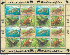 1998 UNO Wien Mi. 248-251 **MNH   Gefährdete Arten - Blocchi & Foglietti