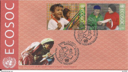 2011 UNO Wien Mi. 730-1 FDC  Wirtschafts- Und Sozialrat Der Vereinten Nationen (ECOSOC): Bildungsziele. - FDC