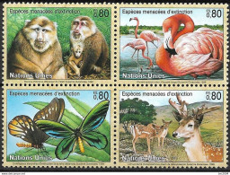 1998 UNO Genf  Mi. 330-3 **MNH  Gefärderte Tiere - Unused Stamps