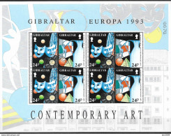 1993 Gibraltar  Mi. 854-7 Used   Europa: Zeitgenössische Kunst. - 1993