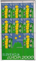 2000  Slowenien  Mi. 310 **MNH Europa  Kinder Bauen Sternenturm - 2000