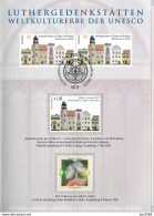 2009 Deutschland Allem. Fed. Germany   Faltkarte  Luthergedenkstätten UNESCO - Joint Issues