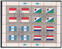 1989 UNO NY Mi.  579-94 Used    Sheet   Flaggen Der UNO-Mitgliedsstaaten - Blocks & Sheetlets