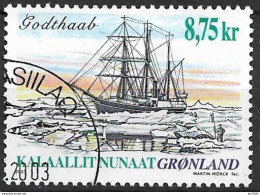 2003 Grönland Mi. 409 Used  Schraubenbarkentine „Godthaab“ (1898 - Oblitérés