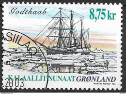 2003 Grönland Mi. 409 Used  Schraubenbarkentine „Godthaab“ (1898 - Usados