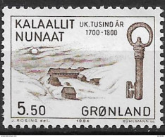 1984 Grönland Mi. 150 **MNH  Schlüssel; Handels- Und Missionsstation Godthåb - Unused Stamps