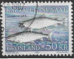 1983 Grönland Mi. 140 Used Atlantischer Lachs (Salmo Salar) - Gebraucht