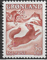 1966 Grönland Mi. 66 **MNH Grönländische Sagen : „Vom Jungen Und Dem Fuchs - Neufs