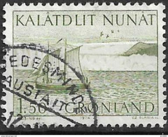 1974 Grönland Mi. 87 Used   Postbeförderung In Grönland.: Walfangboot „Karen“, Gletscher Eqip Sermia - Usati