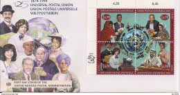 1999 UNO Genf Mi.376-9 FDC   125 Jahre Weltpostverein (UPU - FDC