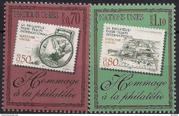 1997 UNO Genf Mi. 319-20**MNH   Hommage An Die Philatelie - Unused Stamps
