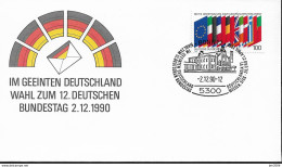 1990  Deutschland Germany  Mi. 1416  Wahl Zum 12. Deutschen Bundstag 2.12.1990 - 1981-1990