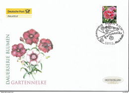 2008 Deutschland  Germany   Mi. 2699R FDC Freimarke: Blumen  Gartennelke (Dianthus Caryophyllus) - 2001-2010