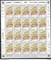 1990 Jersey   Mi.  508-511 **MNH Europa  Postalische Einrichtungen - 1990