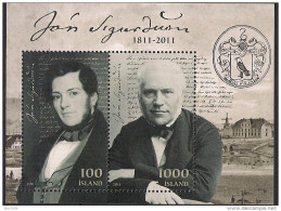 2011 Island Mi. Bl 53**MNH  200. Geburtstag Von Jón Sigursson. - Unused Stamps