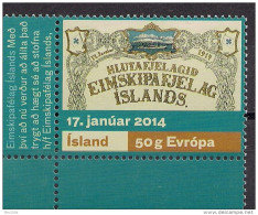 2014 Iceland  Island Mi. 1414  **MNH    100 Jahre Dampfschifffahrtsgesellsc Haft „Eimskip - Ongebruikt