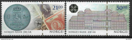 2016 Norwegen Mi.1919-20 **MNH 200 Jahre Zentralbank Von Norwegen. - Unused Stamps