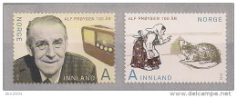 2014 Norwegen Mi. 1860-1**MNH    100. Geburtstag Von Alf Prøysen - Nuovi