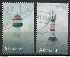 2012  Norwegen Mi. 1788-9 Used    Leuchttürme - Gebruikt