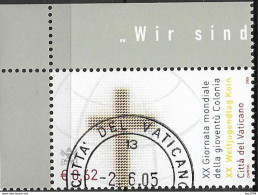 2005 Vatikan Mi. 1520 Used  Weltjugendtag, Köln. - Oblitérés