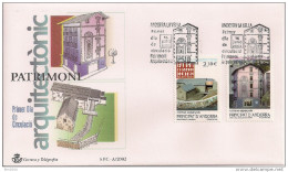 2002 Andorra  Esp. Mi. 291-2  FDC  Architekturerbe - Lettres & Documents